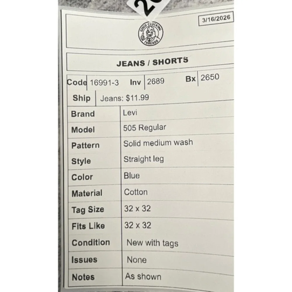 Levis levi 505